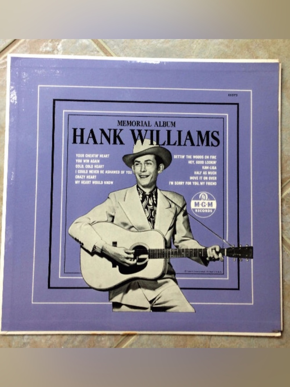 Hank Williams Memorial Album -Vinyl LP